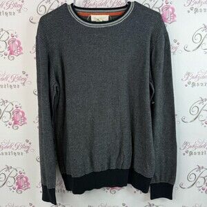 Fredrick Anderson sweater, pullover, preppy, Elegant Charcoal Crewneck Sweater